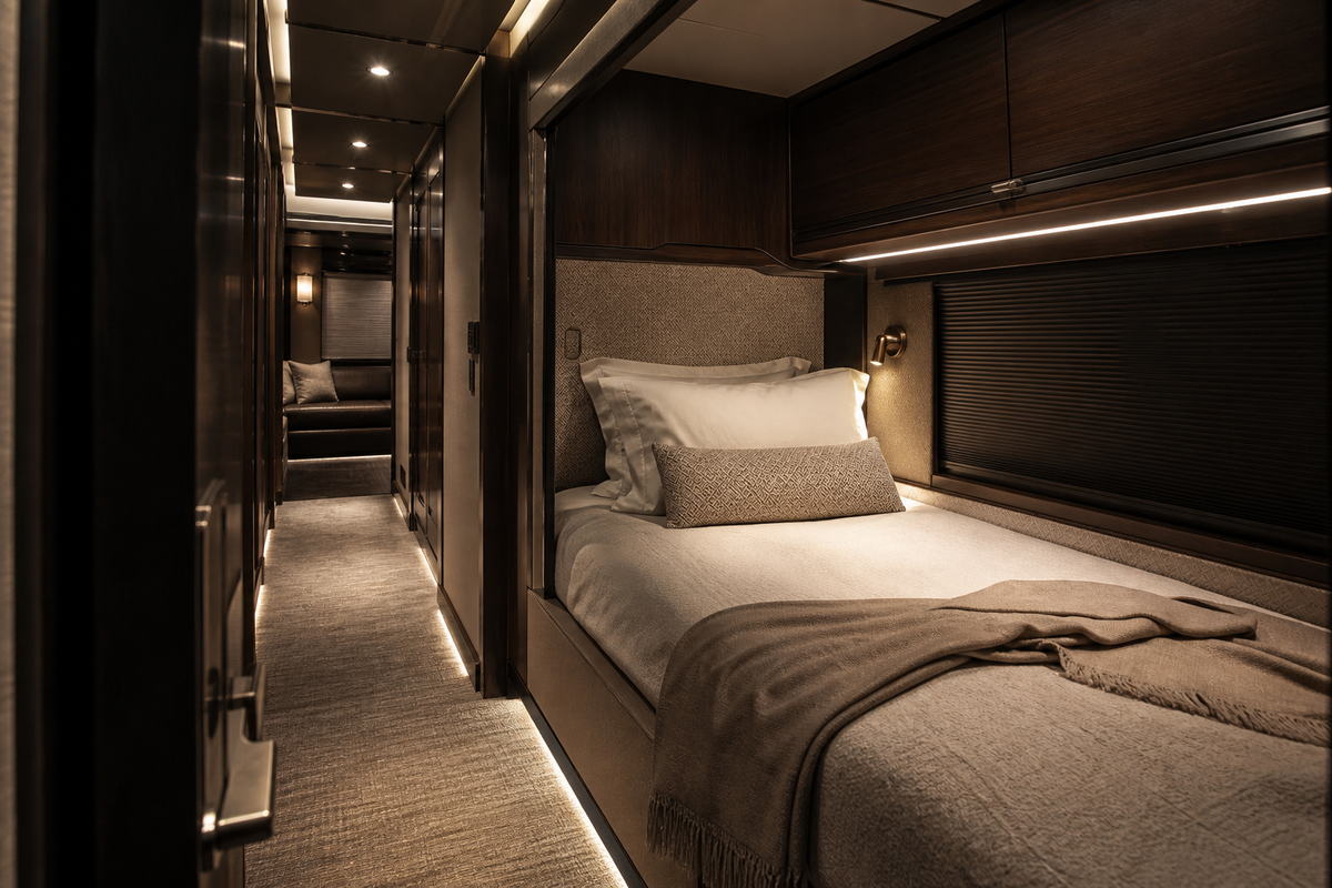 Luxury sleeper coach suites